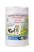Prosop de Hârtie Bucătărie „Hai Hui” – 4 Straturi, Super Absorbant