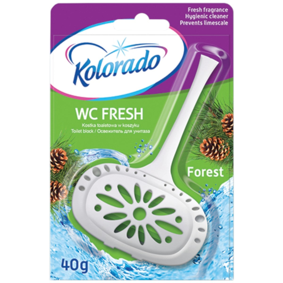 KOLORADO Odorizant WC Forest 40g – Prospețime și curățenie la fiecare utilizare