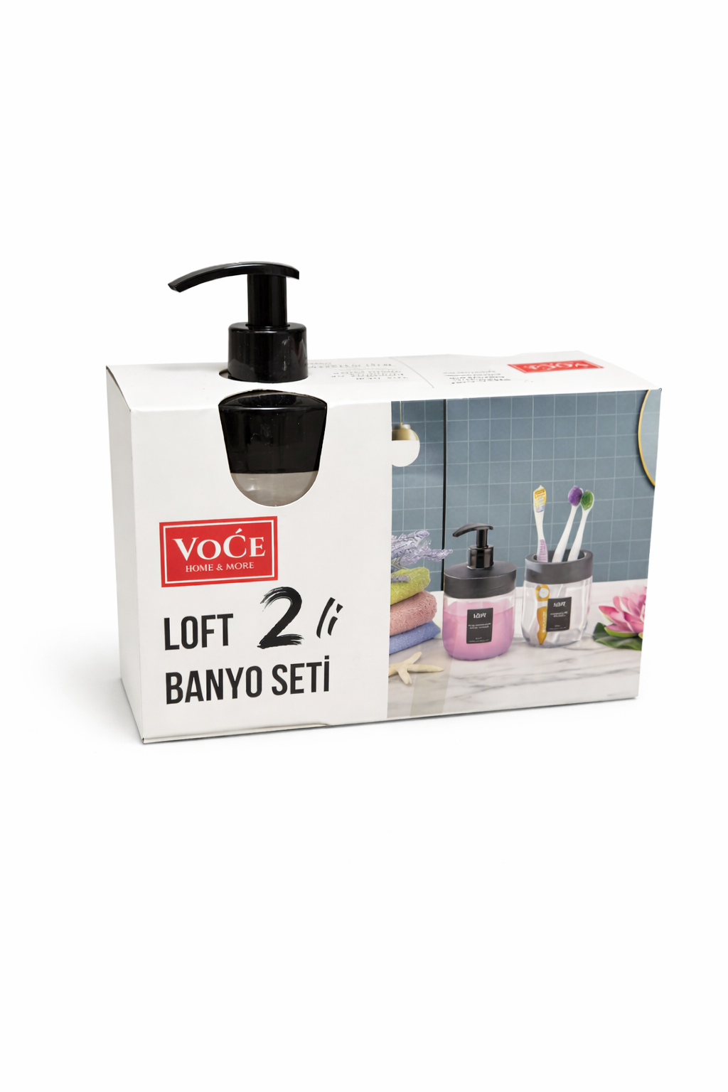 Set baie modern LOFT – organizare simplă și elegantă