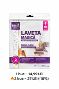 Laveta magică Luxia – curățenie eficientă fără detergent!