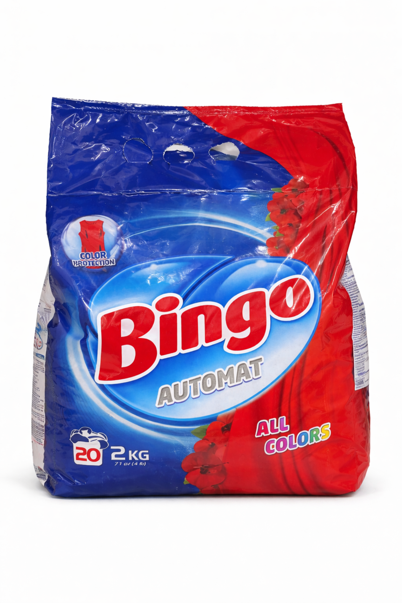 Detergent Automat Bingo All Colors 2KG – Protecție pentru Culori și Curățare Eficientă