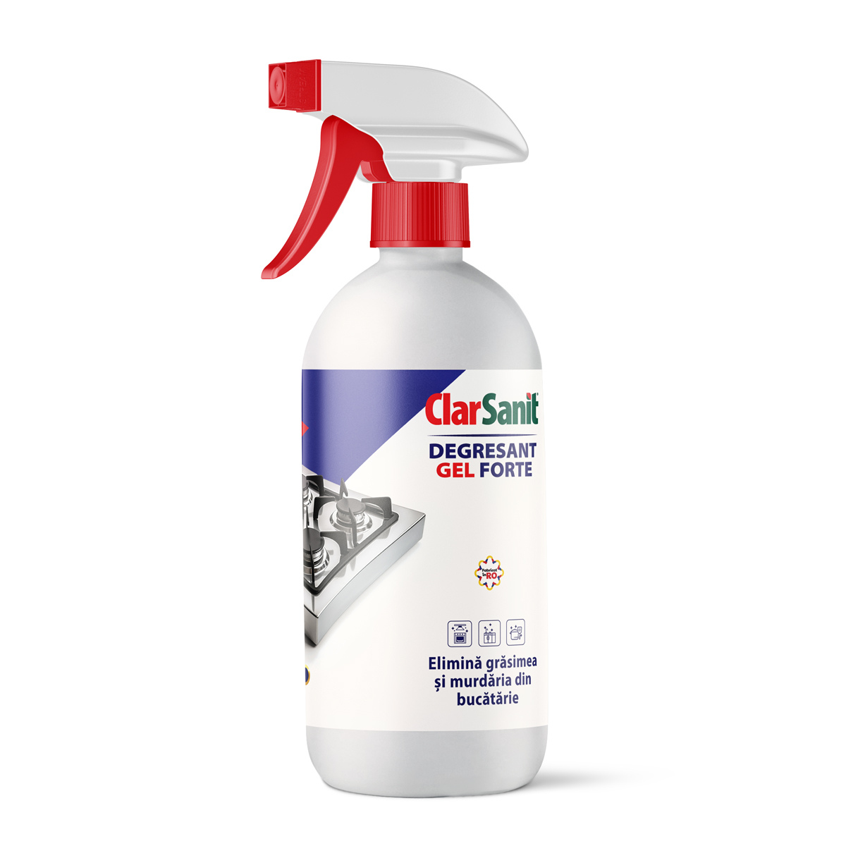 Degresant Gel Forte ClarSanit – 500 ml | Îndepărtează Grăsimea Rapid și Eficient