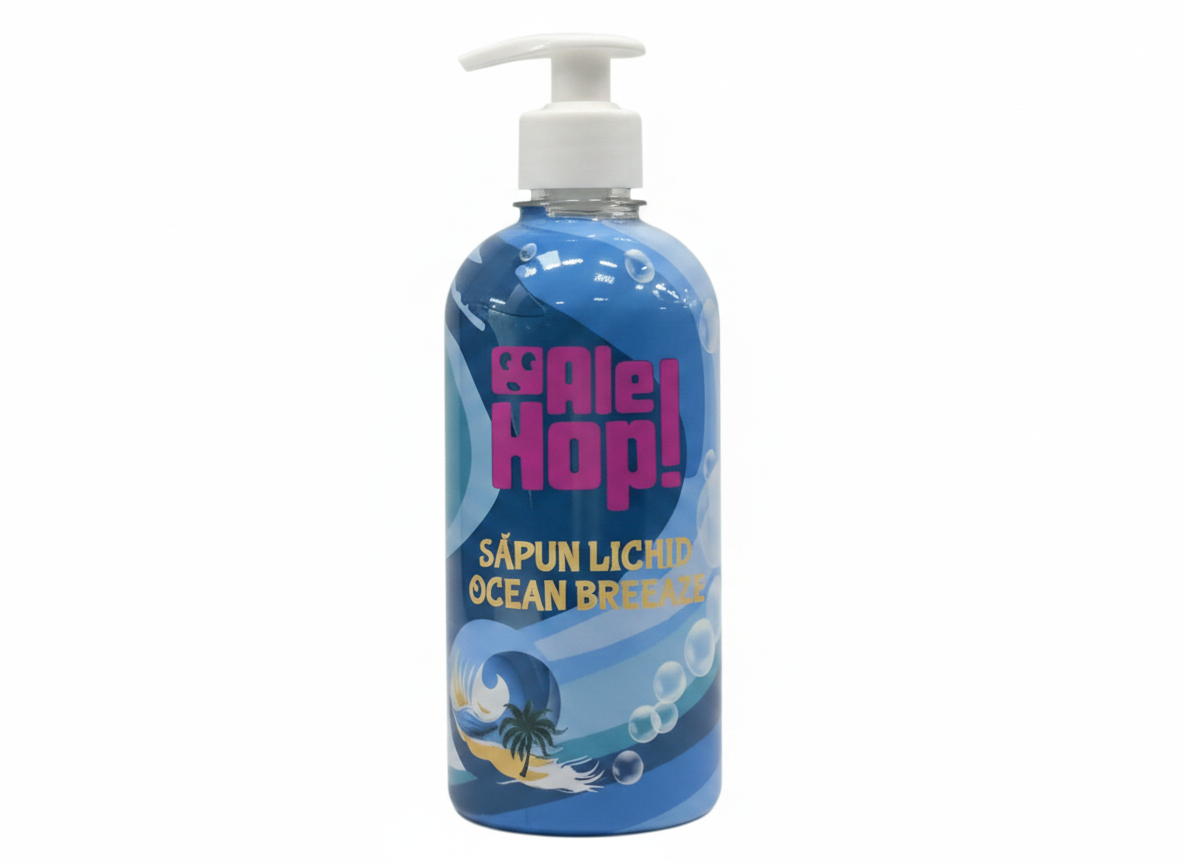 Săpun Lichid Ale Hop! Ocean Breeze – Prospețime Revigorantă pentru Fiecare Spălare