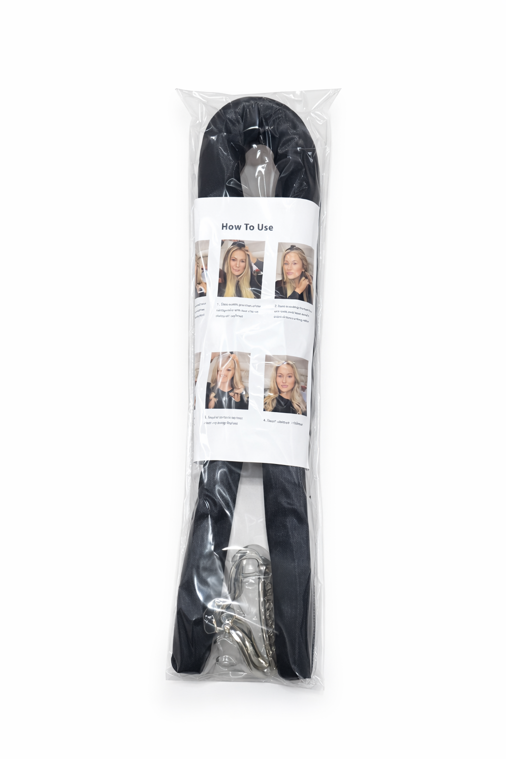 Ondulator Fără Căldură – Bucle Perfecte Peste Noapte  Negru