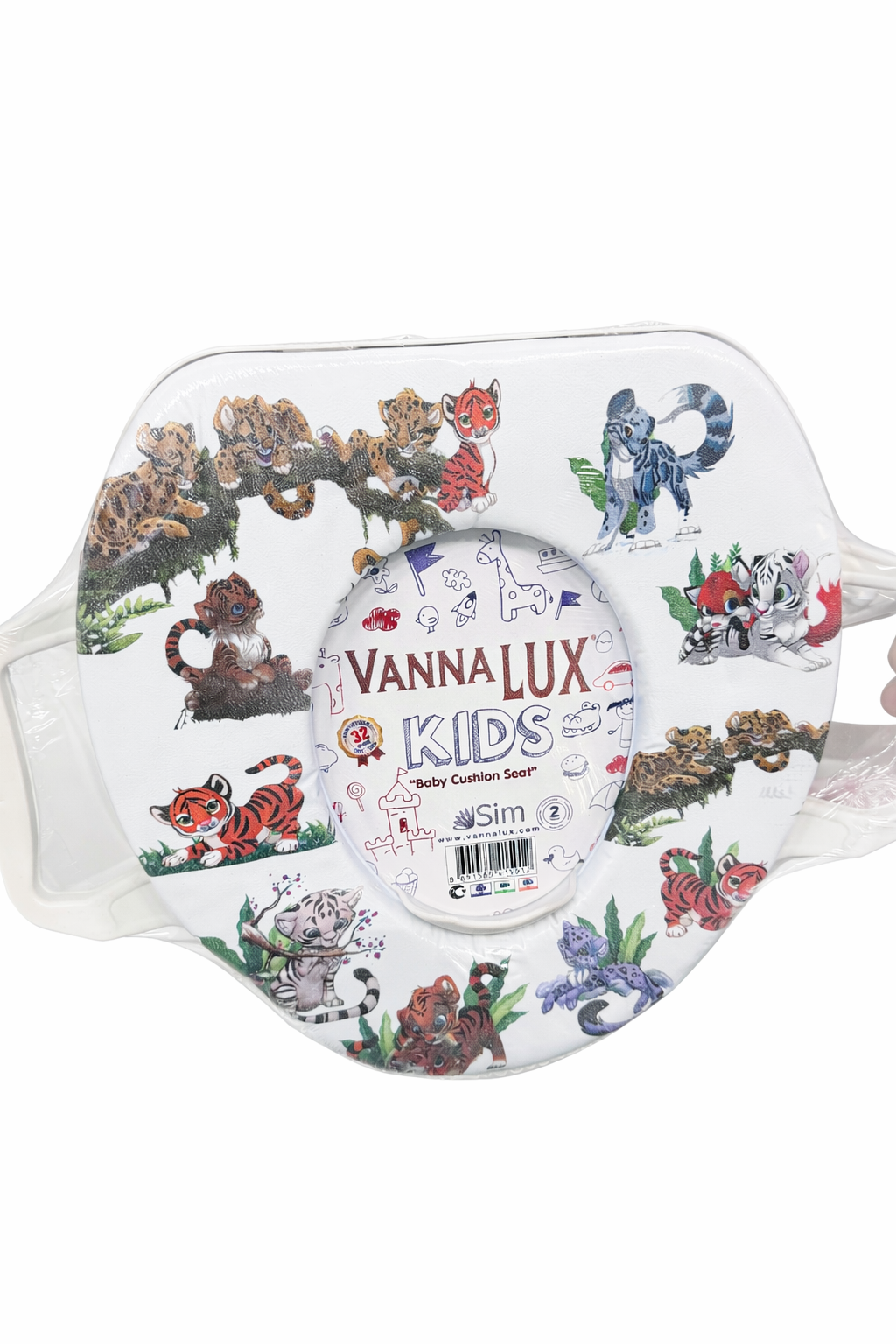 Reductor WC pentru Copii Vanna Lux Kids – Model Animăluțe, Confort și Siguranță