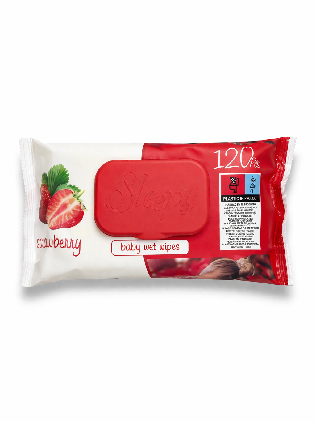 Șervețele umede Sleepy Strawberry – 120 bucăți