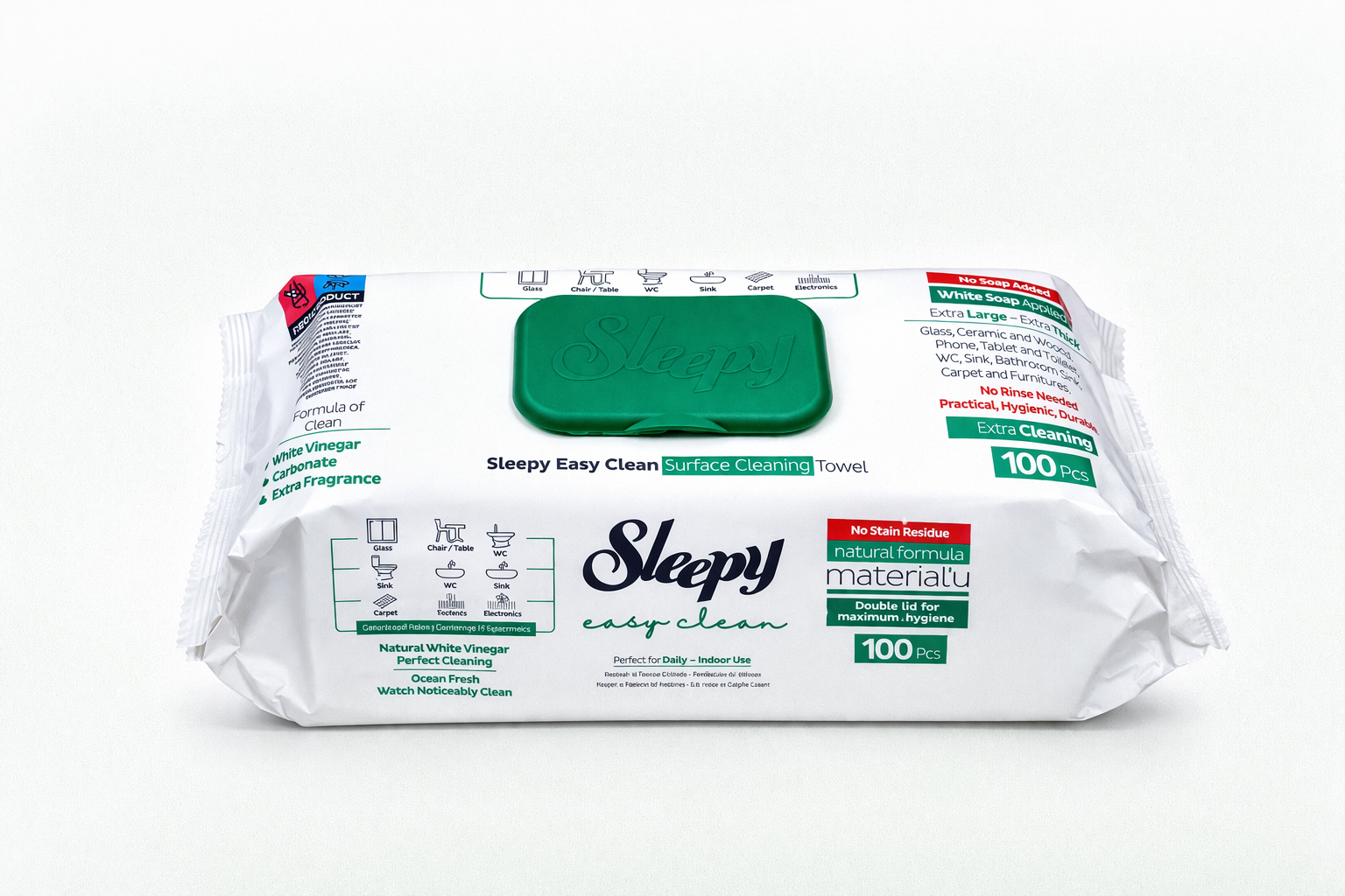 Șervețele Umede Curățenie Sleepy Easy Clean – 100 buc