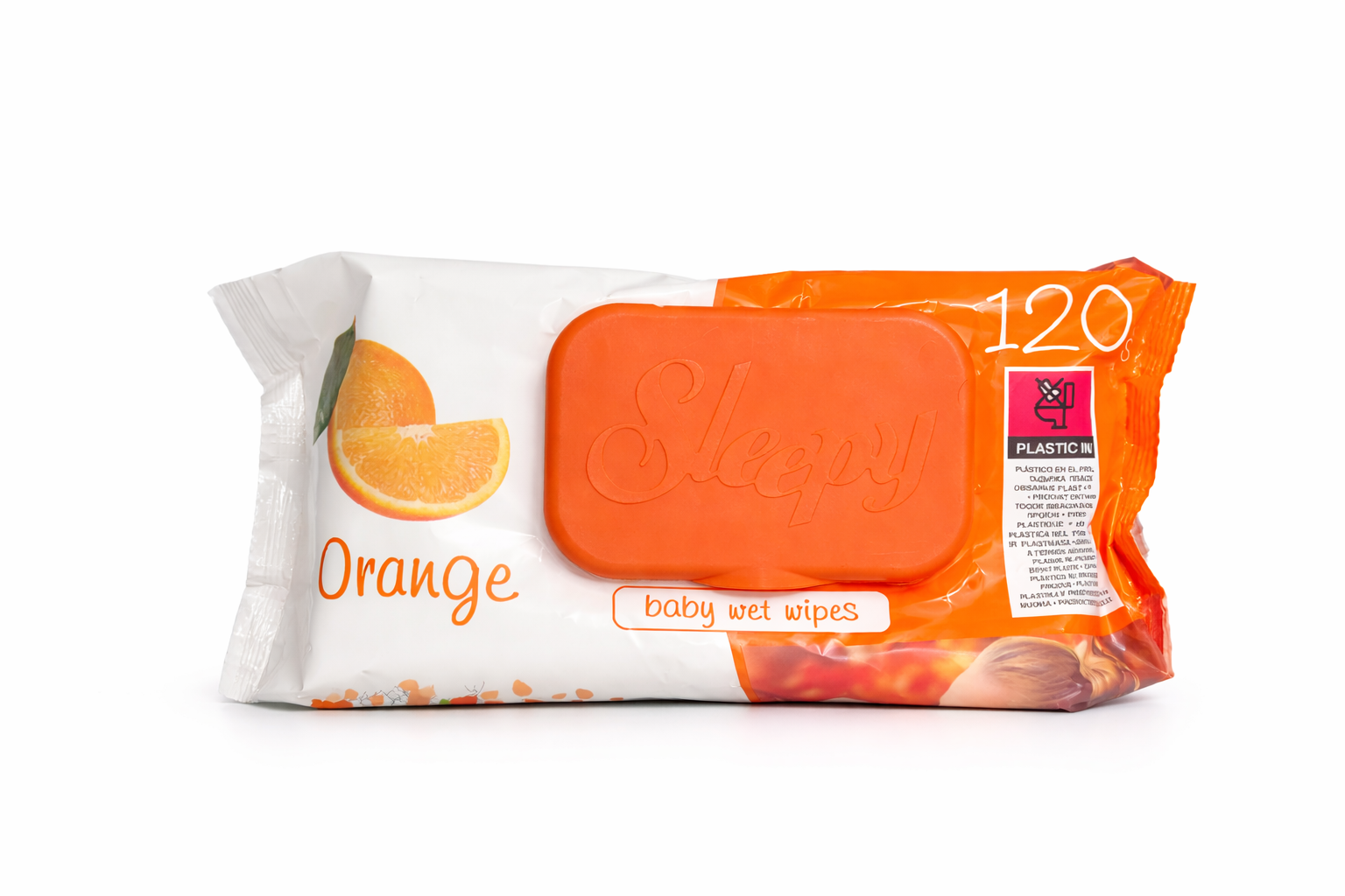 Șervețele umede Sleepy Orange – 120 bucăți